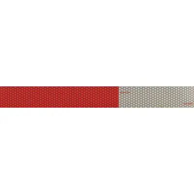 ORALITE Reflective Sticker: Construction/Emergency Vehicles/Trucks and Trailers, Red/White - Vehicle Reflective Strips