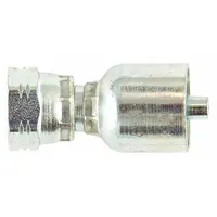 PARKER Hydraulic Crimp Fitting: Steel x Steel, Straight, -16 For Hose Dash Size, Female x Genderless (MPN 19243-16-16)