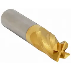 General purpose carbide square end mill with TiN coating for reduced friction and extended tool life. Features 4 flutes, 7/32" mill diameter, 7/16" length of cut, and 2" overall length. Suitable for slotting, profiling, and contouring in steel, stainless steel, and cast iron.