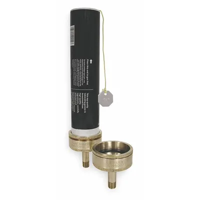 LDI INDUSTRIES Grease Cartridge Adapter, Brass, 1/4 in Connection - Lubrication