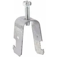 Strut Clamp: Steel, Electroplated, 1/2 in Conduit Trade Size (MPN SCH8)