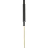 Brass Drive Pin Punch: Non-Sparking, 3/16 in Tip Dia, 8 in Overall Lg, Round, Brass, Flat, SAE (MPN B248B)