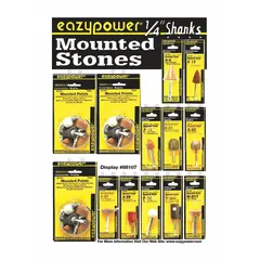 Abrasive Point Set, 30 Pieces, No Case, (10) Mini Mounted Stones
