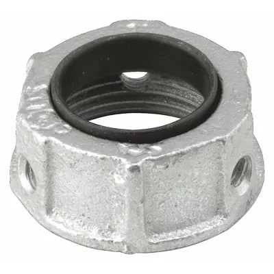 RACO Insulating Bushing: Iron, Zinc Plated, 1 1/4 in Trade Size, 21/32 in Overall Lg - Insulating Bushings