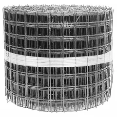 Galvanized mesh wire for excluding birds from solar panels and vents. Can be bent into custom shapes and glued or screwed in place. Black finish. 50 ft length, 8 in width.
