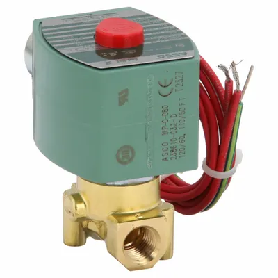 REDHAT Solenoid Valve: 2-Way, Normally Closed, 1/4 in Pipe Size, 110V AC/120V AC - 2-Way/2-Position, Normally Closed Solenoid Valves