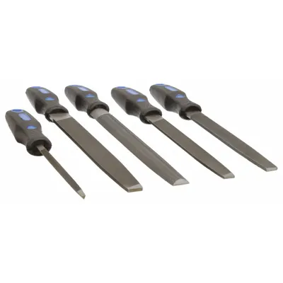 WESTWARD File Set: Includes Handle, 5 Pieces, Bastard Cut/Smooth Cut - General Purpose File Sets
