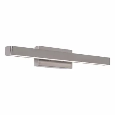 AFX Decorative Vanity: Satin Nickel, 1,000 lm, 2700K/3000K/3500K/4000K/5000K - Brock Vanity Lights