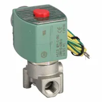 REDHAT Solenoid Valve: 2-Way, Normally Closed, 1/4 in Pipe Size, 24V DC, High Flow, NBR Seal (MPN 8262H086)