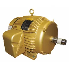 Totally enclosed fan cooled (TEFC) 10 hp AC motor with rigid base mount. Operates at 3490 RPM on 230/460V AC, drawing 23.6/11.8 A full load current. Suitable for industrial applications such as pumps, fans, conveyors, and compressors.