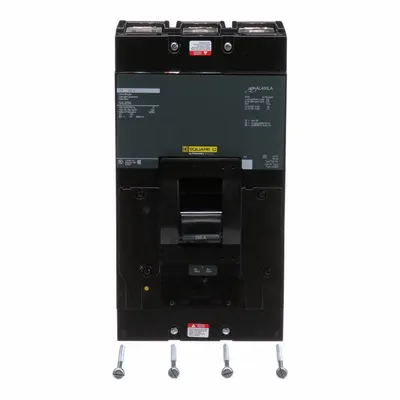 SQUARE D Molded Case Circuit Breaker: 250 A Amps, 25kA at 120/240V AC, Adj, Lug - LA-, LH-, Q4-Frame Square D Molded Case Circuit Breakers
