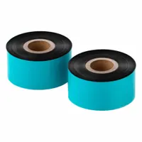 THERMAL TRANSFER RIBBON: Zebra, 1.57 in Ribbon Wd, 1,476 ft Ribbon Lg, 1 in Core Dia., Black, Wax (MPN RZ1571476W-Tr)