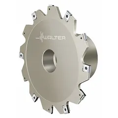 This indexable slitting cutter is designed for slotting, parting, and grooving operations in metalworking. It features a 125 mm diameter and 32 mm bore, accommodating four inserts for efficient replacement. Suitable for use on machining centers.