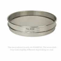 ADVANTECH Standard Stainless Steel Cloth Test Sieve: Stainless Steel, 8 in Outside Dia, 1 5/8 in Ht (MPN 450SS8H)