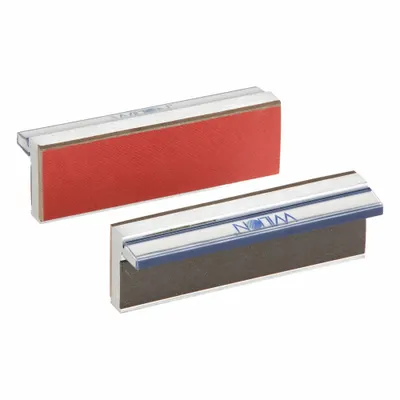 WILTON Magnetic Jaw Cap: Aluminum, For 4 in Vise Jaw Wd, 4 in Jaw Cap Wd, 4 in Jaw Cap Lg - Magnetic Vise Jaw Caps