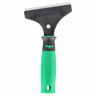UNGER Scraper: Bld. Mat. Carbon Steel, Hdl. Mat. Polypropylene, Stiff - Razor Scrapers
