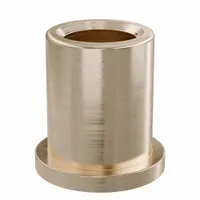Flanged Sleeve Bearing: Bronze, SAE 841, 1/2 in Bore, 3/4 in OD, 1 in Lg, -35°F to 300°F, 5 PK (MPN FF707-03B)