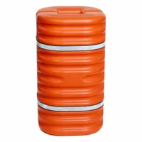 EAGLE Column Protector: 42 in, 6 in, 6 in, Round/Square, 6 in Compatible Column Dia, HDPE, Orange (MPN 1706OR)