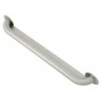 BRADLEY Wall Grab Bar: Stainless Steel, Satin, 1,000 lb Wt Capacity, 1 1/2 in Base Dia, 1 (MPN SA70-001180)
