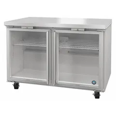 This HOSHIZAKI undercounter refrigerator provides 12 cu ft of storage with thermostatic control for consistent temperature management. It measures 31 7/8 inches in height and 32 1/2 inches in depth, making it suitable for installation under counters in commercial kitchens, bars, or laboratories. Energy Star compliance helps reduce energy consumption.