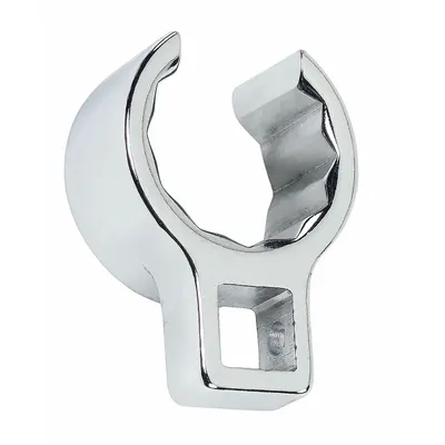 PROTO Crowfoot Socket Wrench: Alloy Steel, Chrome, 1/2 in Drive Size, 1 3/4 in Head Size - SAE Flare Nut Crowfoot Wrenches