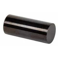 Steel plug and pin gauge with black oxide finish, 0.8380 in diameter, Class ZZ tolerance of 0.00020 in, and surface finish of 10 microinch or better. Used as a no-go (minus) gauge to verify that a hole diameter does not exceed its maximum allowable size in machining and quality control applications. Includes Certificate of Accuracy with NIST Traceability.