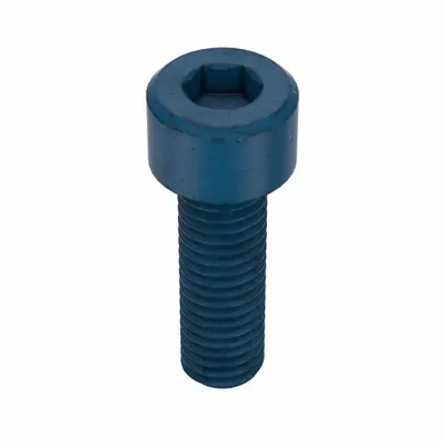 METRIC BLUE Socket Head Cap Screw: M8x1.25 Thread Size, 25 mm Lg, Std, Blue Phosphate - Metric System Standard Socket Head Cap Screws