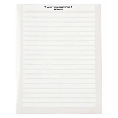 BRADY Wraparound Label: 3/8 in x 3 19/32 in, Polyester, White - Brady Precut Label Sheets