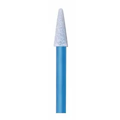 This foam cleanroom swab features a pointed tip with 3/8 in length and 1/8 in width, attached to a 3 1/4 in foam handle. Designed for static-sensitive environments, it offers low ionic, nonvolatile residue, and particulate contamination control. Suitable for precision cleaning in controlled areas.