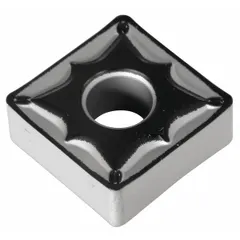 Square indexable turning insert with four cutting edges for general turning, facing, and profiling operations. Suitable for steel machining applications in automotive, aerospace, and general engineering.