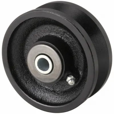 OEM Track Wheel: 4 in Wheel Dia - V-Groove Track Wheels