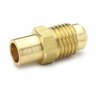PARKER Flared Fitting Adapter: 5/8 in OD x 3/4 in OD Fitting Size, Fitting/Flared - Standard Brass 45-Degree Flare Tube Fittings