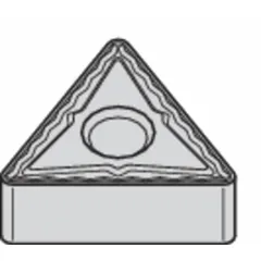 Triangle (T) indexable turning insert with 60° included angle, precision-ground for consistent chip control and edge strength. Suitable for general turning, facing, and profiling operations on metal workpieces.
