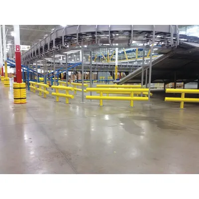 OEM Guard Rail System: Straight - High-Profile Pipe-Style Guardrails