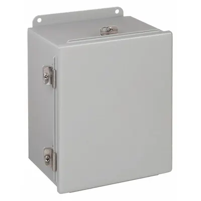 HOFFMAN Enclosure: Steel, 14 in x 12 in x 6 in, NEMA 12/13/4, Solid Cover - Steel Washdown Enclosures
