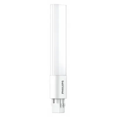 PHILIPS Compact LED Bulb: Type A, 2-Pin (GX23), Tube, LED, 4000K, 560 lm Light Output - LED Plug & Play (UL Type A) Plug-In Lamps