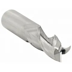 Carbide square end mill with 3-flute geometry for efficient chip evacuation and smooth surface finish. Designed for high-speed milling of aluminum and non-ferrous materials. Features a 1-inch mill diameter, 2-inch length of cut, and 5-inch overall length. Suitable for general machining applications requiring precision and productivity.
