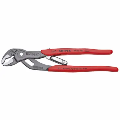 KNIPEX Water Pump Plier: V, Self Adjusting, 1 1/4 in Max Jaw Opening, 10 in Overall Lg - V-Jaw Tongue & Groove Pliers