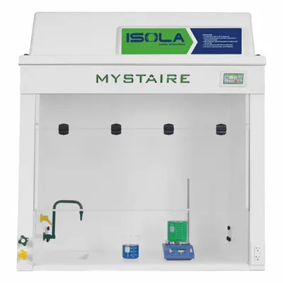 MYSTAIRE Filtered Workstation: Isola EDGE, 48 in Overall Wd, 53 in Overall Ht - Light Duty Ductless Fume Hoods & Enclosures