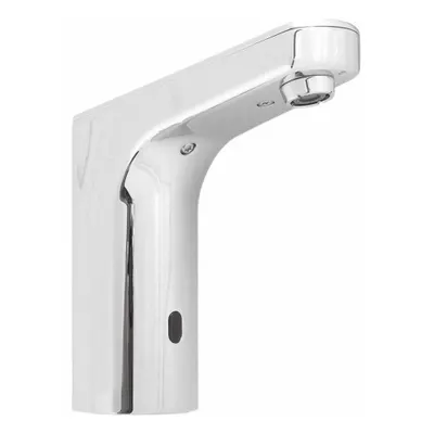 SENSORFLO Bathroom Sensor Faucet: SENSORFLO, Brass, Polished Chrome Finish, Single-Post - Single-Post Sensor Bathroom Faucets