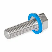 Hygienic Hex Head Screws: Stainless Steel, Fully Threaded, M10, 30 mm Fastener Lg, Grade 316L (MPN 1581-M10-30-PL-E)