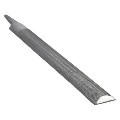 WESTWARD Half Round File: Double-Cut, Safe Edge Cut, Smooth Cut, 14 in Lg without Tang - Double-Cut Half-Round Files