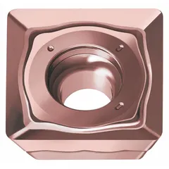 Square indexable milling insert for face and shoulder milling of steel, stainless steel, and cast iron. Grade G88 coating provides wear resistance and toughness for medium to heavy machining operations.