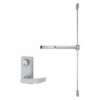 VON DUPRIN Surface Vertical Rod: 3 ft Max Door Wd, Aluminum (MPN 2227L-06-3-SP28)