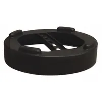 Replacement bottom cap with handle for PROTEAM Megavac vacuum cleaners. Seals the lower end of the vacuum body and provides a grip for carrying or emptying the unit. Used in commercial cleaning applications
