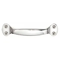 MONROE PMP Pull Handle: Unthreaded Holes, Zinc, Silver, 1/4 in Screw Size, 0.63 in (MPN PH-0252)