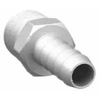 SPEEDAIRE Barbed Hose Fitting: For 1/4 in Hose I.D., Hose Barb x NPT, 1/4 in x 1/4 in Fitting Size