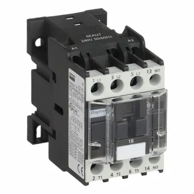 Dayton Magnetic Contactor: Non-Reversing, 3 Poles, 3NO Contacts, 18 A - Non-Reversing IEC Contactors