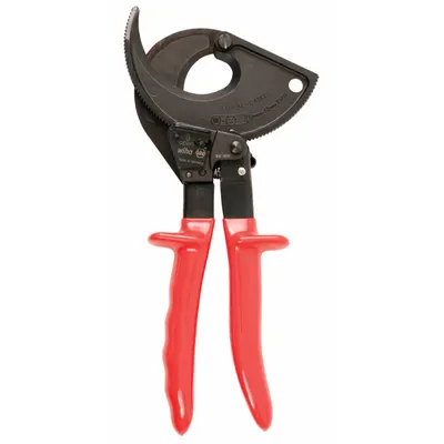 WIHA Insulated Cable Cutter: Steel Handle, Shear - Insulated Electrical & Data Cable Cutters