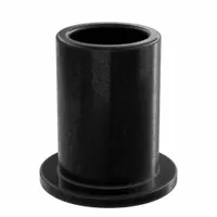 OILITE Flanged Sleeve Bearing: Vespel SP-21, 3/8 in Bore, 1/2 in OD, 3/4 in Overall Lg, Black (MPN VSPF-0607.5-06B)